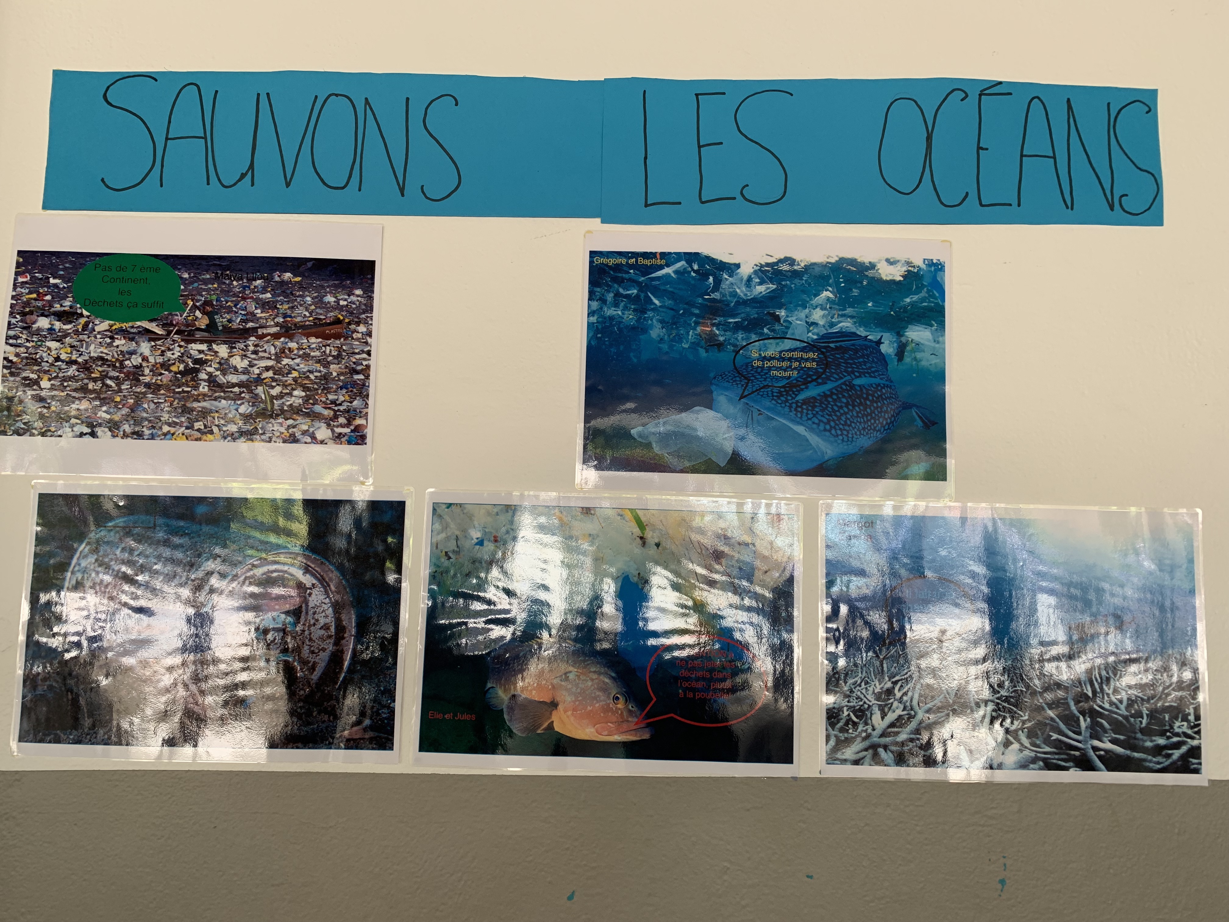 affiche protection oceans ecole de bouliac gironde