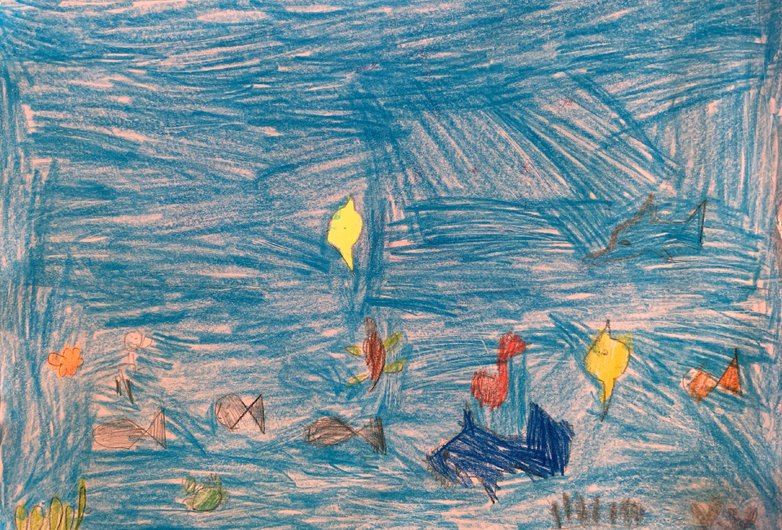 Dessin d'enfant pour la protection des océans